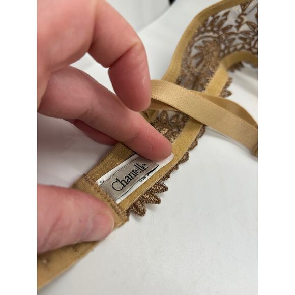 Chantelle Designer Bra Size 34 B Animal Print Tan - Picture 6 of 7